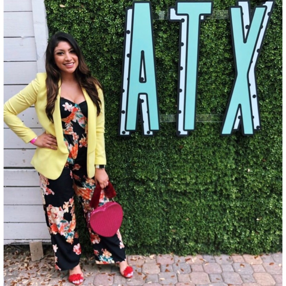 Black Floral Jumpsuit 🖤🌺